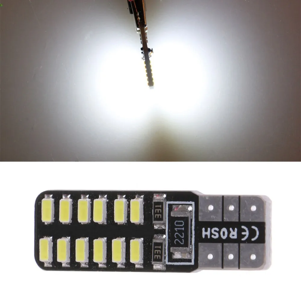 T10 LED 194 W5W 24 CANBUS 3014SMD безошибочная Автомобильная боковая клиновидная лампа