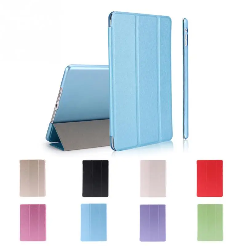 

Top Quality Luxury Smart Wake Up Leather Case Cover For iPad 6/Air 2 Tablet Protective Case Solid color #0906 New #20