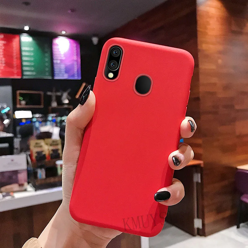 Red Мягкий ТПУ, конфетный чехол для samsung Galaxy A7 A9 A6 A8 плюс J6 J4 J8 S10E S9 S8 S10 Plus Note 9 8 A50 A30 A10 A70 M10 M20 чехол - Цвет: Red