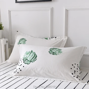 

48cm*74cm Printed Pillow Case 100% Cotton Adults Pillowcase Bedroom Use Bed Linings Four Seasons Universal 1Piece/2Piece