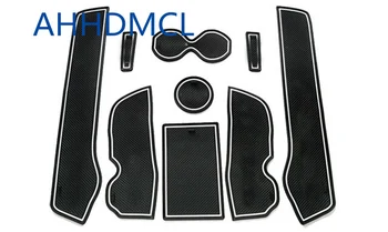 

Car Door Gate Slot Mats Cup Armrest Storage Pad For Koleos Electrical Park Brake Version 2009 2010 2011 2012 2013 2014 2015 2016