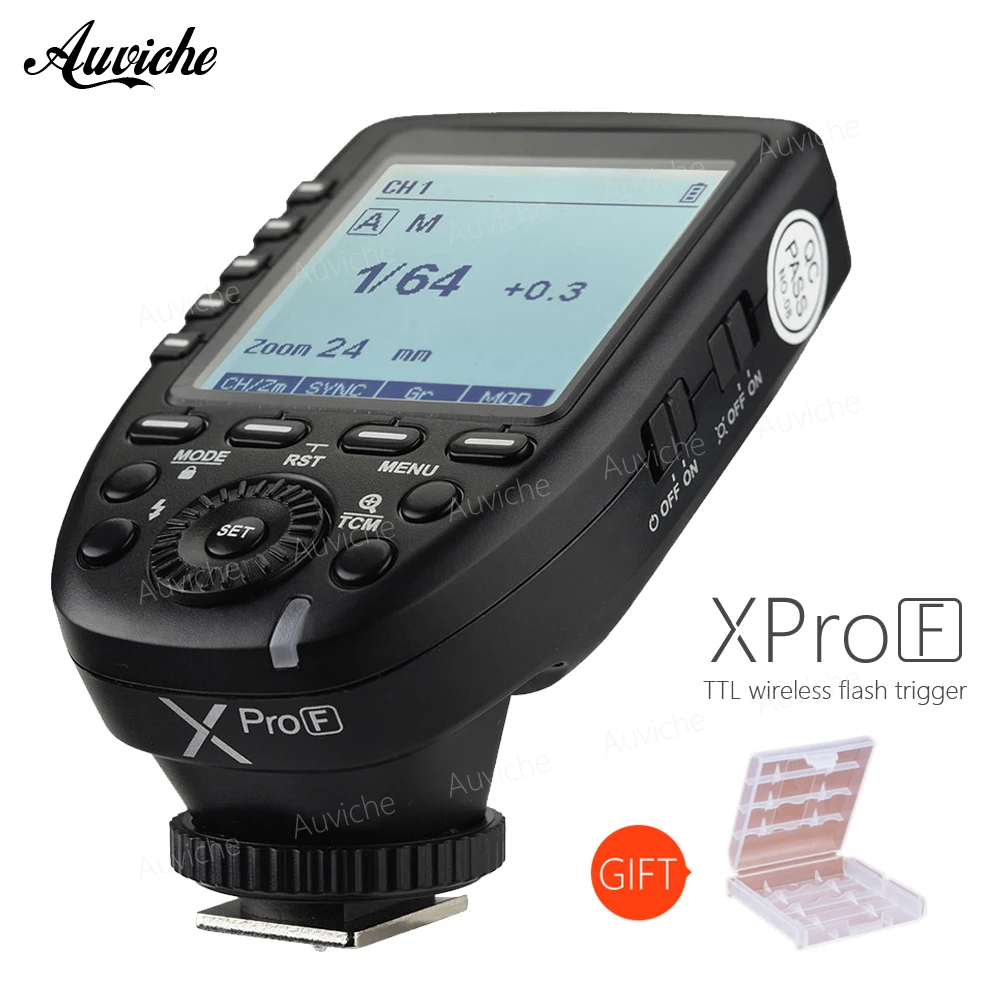 

Godox XPro-F 2.4G Wireless Flash Trigger Transmitter with E-TTL II 2.4G GODOX X System for Fuji Fujifilm X-T20 X-T2 X-T10 X-E1