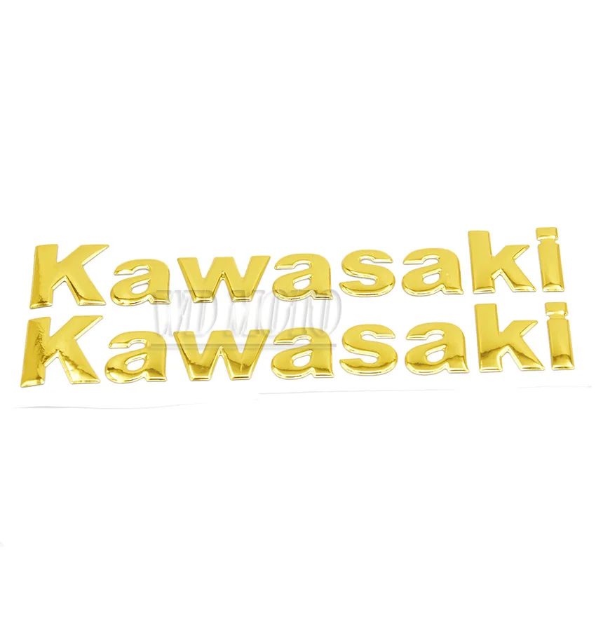 Pour Kawasaki Autocollant KX ZX10R ZX6R Z800 Z1000 Ninja Stickers 3D or Réservoir Carénage