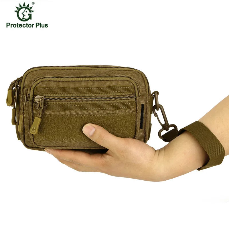 Multipurpose Small Messenger Bag Men Nylon Waterproof Outdoor Tactical Waist Pack Army Fans Outdoor Camouflage Small Bag