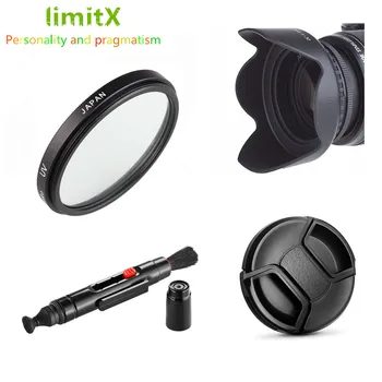 

58mm UV Filter + Lens Hood + Cap + cleaning pen for Panasonic LUMIX G X VARIO 12-35mm F2.8 ASPH. POWER O.I.S. H-HS12035 Lenses