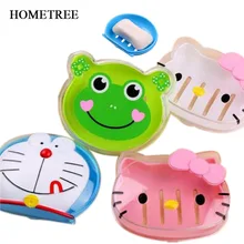 Домашняя мода милый мультяшный медведь мыльница коробка аксессуары для ванной комнаты Набор Мыла Держатель для посуды моющийся пылезащитный чехол для душа H35