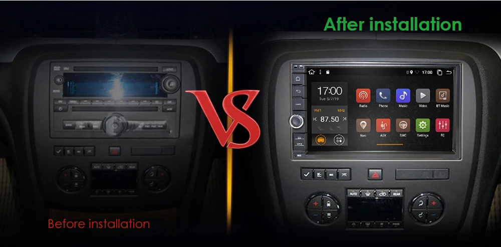 Perfect 2 Din Android 9.0 Car Radio GPS Navigation 7" 2din Universal Car Stereo Audio Bluetooth Wifi USB No DVD Autoradio 8Core 2GB+32GB 2