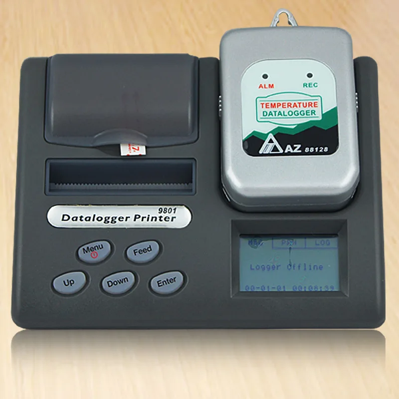AZ9801 Magazine printer machine with Logger Printer Thermal PrinterTemperature and Humidity Logger Printer (2)