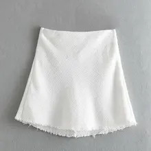 Новое прибытие BB30-9280 Европейская и американская модная твидовая мини-юбка