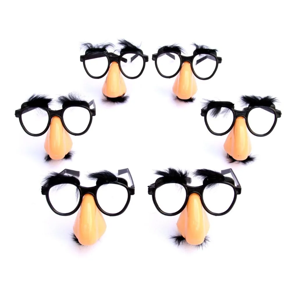 FANLUS Classic Disguise  Great Party Favor Disguise Glasses with Funny Nose, Eyebrows & Mustache Glasses Party Mask