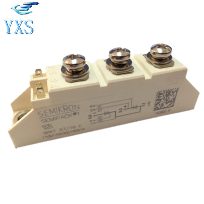 

Power Module 57A 1600V DUAL-SCR SKKT 57/16E SKKT57/16E