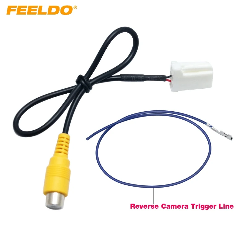 

FEELDO Car Parking Reverse Rear Camera Video Plug Converter Cable Adapter For Mazda Atenza/CX-5 OEM Car Head Unit Models#2607