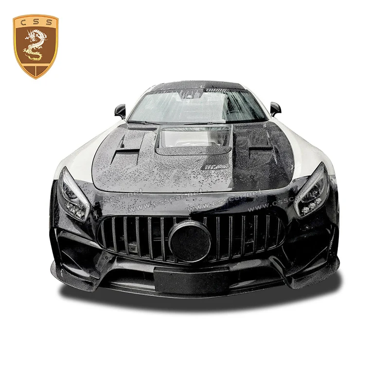

Real Carbon Fiber Body Kits For Benz AM-G GT Carbon Fiber Front Bumper Carbon Diffuser Auto Modification Car Styling
