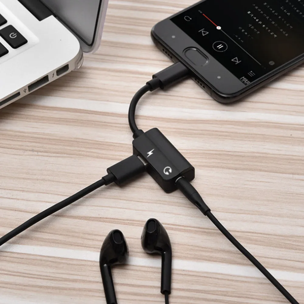 Аудиокабель адаптер с разъемами USB Type C и 3 5 мм для наушников|Адаптеры Type-C| |