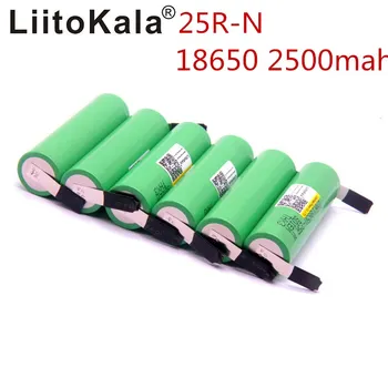 

Liitokala new original 18650 2500 mAh batteries INR1865025R 3.6 V download 20A dedicated battery + DIY nickel sheet