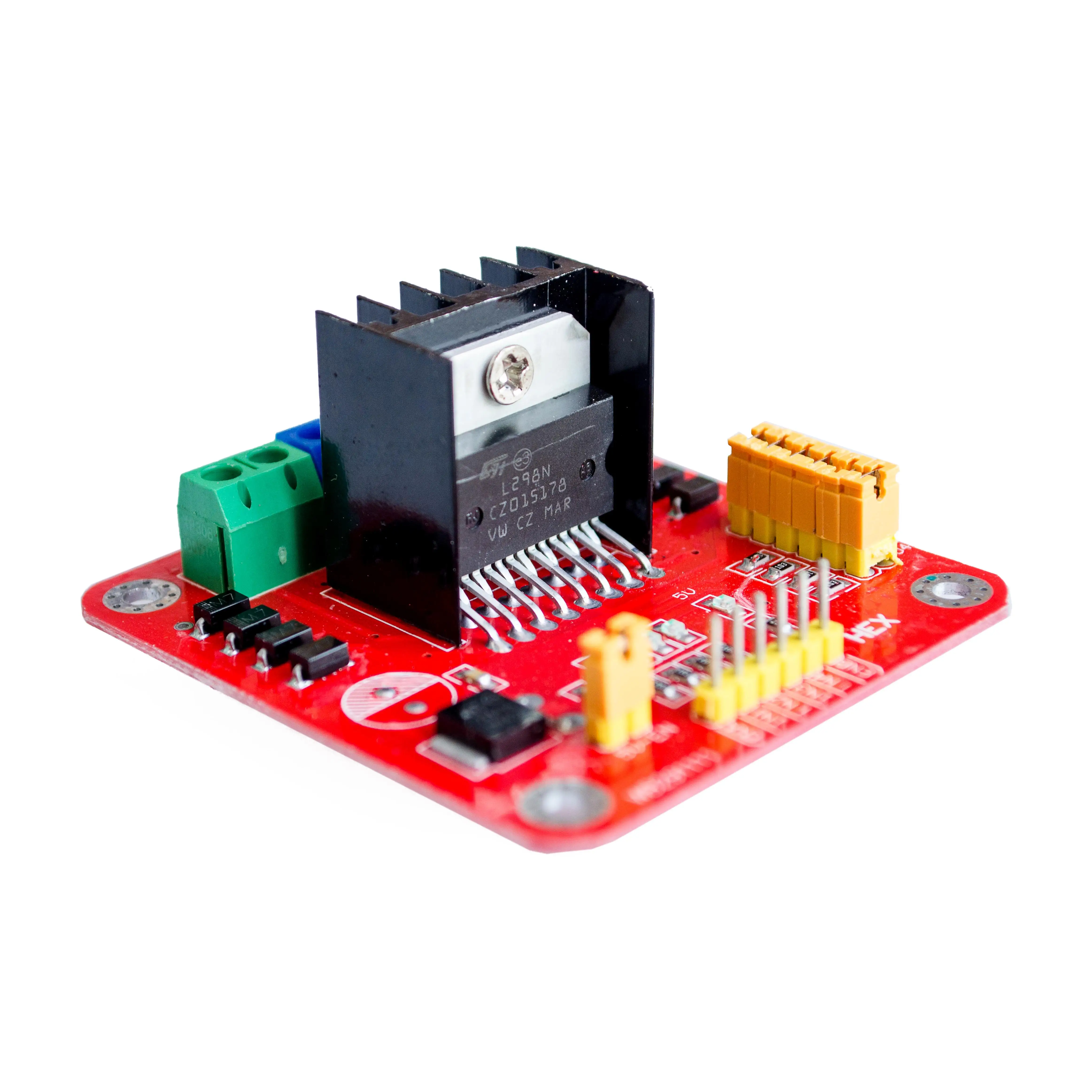 5PCS/LOT L298N Dual Bridge DC stepper Controller Control Motor Driver module Board for arduino | Электронные компоненты и