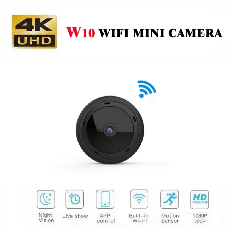 

1080P W10 WIFI Mini Camera 2MP Home Security Wireless Small Cam Infrared Night Vision Mini Video Camera For Hidden TF Card