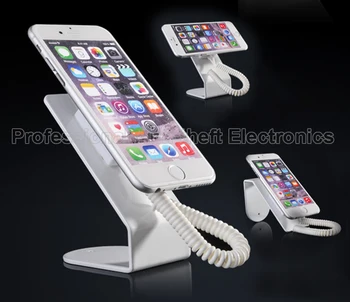 

20 pcs Metal cell phone security display stand holder in mobile phone retail shop with stretched pull wire box