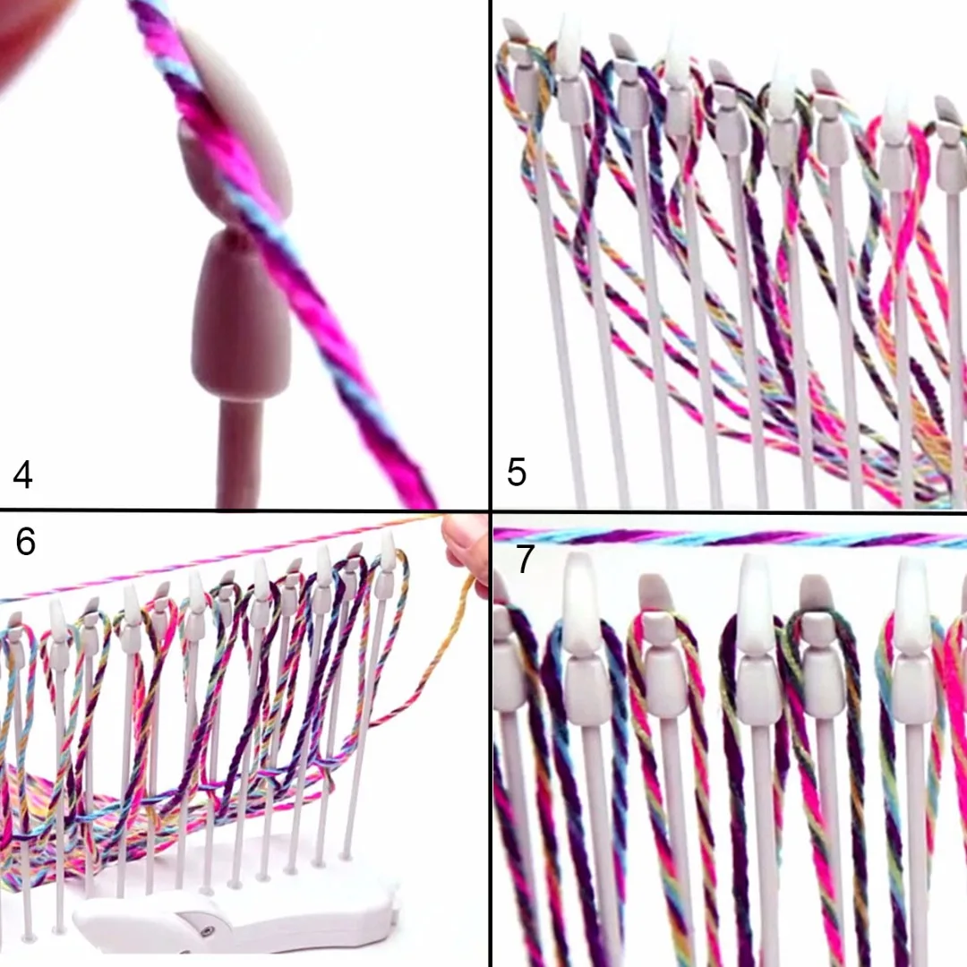 ABS Scarf Knitting Machine Knitting Loom Knit Hobby Tool Kits Craft Needlework