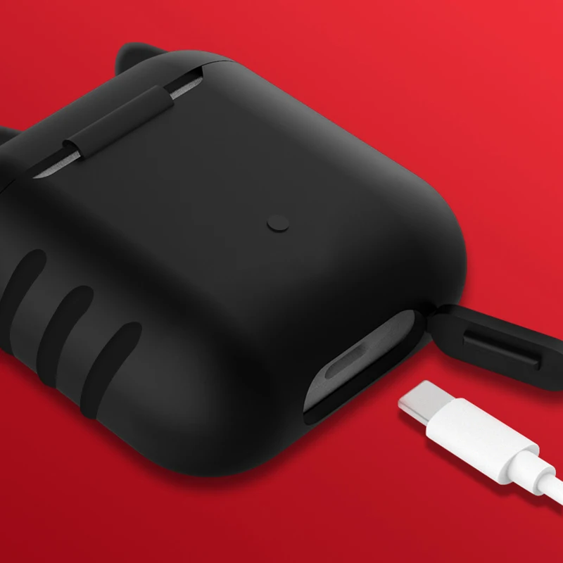 Lovely accessories on i9 i9s i10 pro i10s i11s i13 i19 TWS Earphone carry cover silicone case for Apple iphone Airpods coque