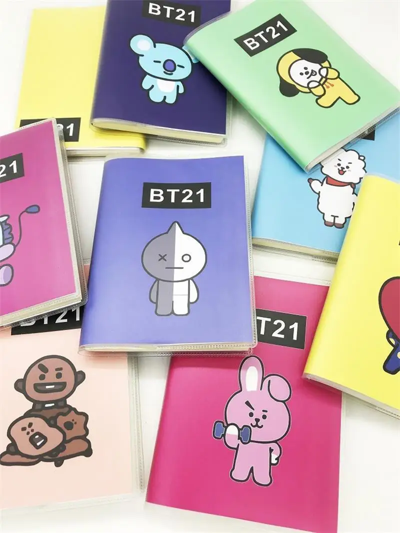 kpop color cover Notebook BT21 BTS Cartoon kpop color cover Notebook BT21 BTS Cartoon