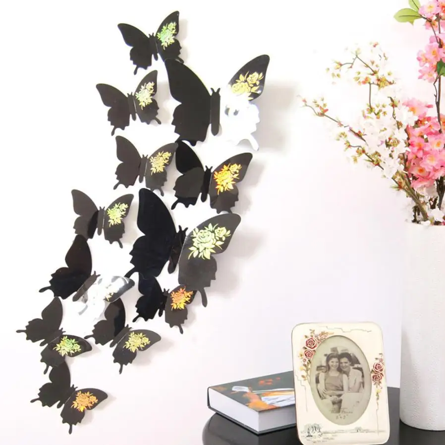 Wall Stickers Decal Butterflies 3D butterfly wall stickers home decor