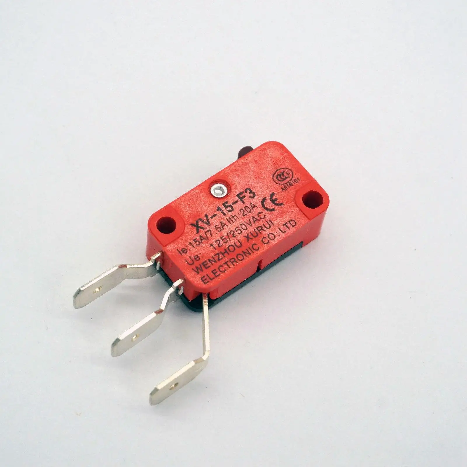 

(5)15-F3 15A 125VAC NO+NC Micro Switch Long Side Terminal Type IP40 Protection