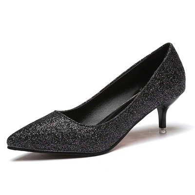 Marlisasa/женские милые золотистые удобные туфли-лодочки на высоком каблуке без застежки; женские свадебные пикантные Серебристые туфли; Mujer Tacones Altos; F3220 - Color: cc