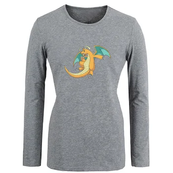 

Funny Pokemon weedle Dragonite Gyarados Lapras Pidgeot Staryu Cartoon Black White Design Women's Lady Print T-Shirt Graphic Tee