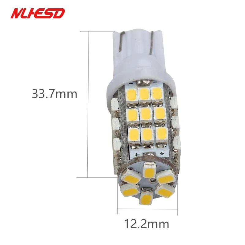 100 шт T10 1206 42 автомобильный светодиод smd лампы 42smd DC12V автомобилей клина стороны габаритные огни Turn сигнальная лампочка 194 927 161 168 W5W