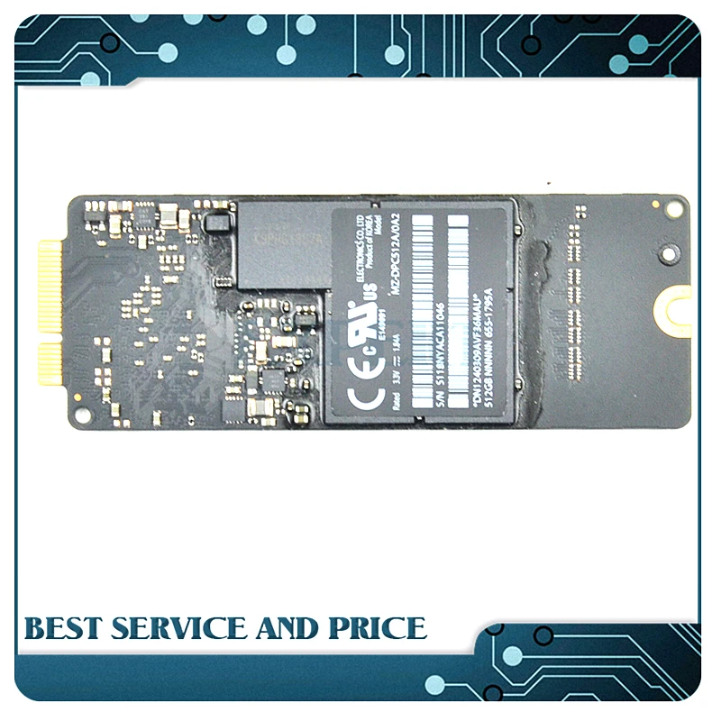 

Genuine A1425 A1398 SSD for Macbook Pro Retina Solid State Drive 512GB Mid 2012 Early 2013 ME662 MC975 ME664
