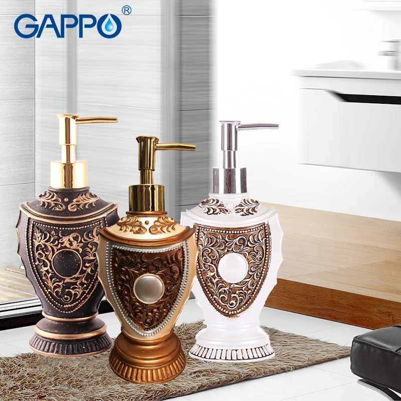 

GAPPO liquid soap dispensers resin soap pump imported resin Bottles Bath Bathroom accessories soap dispensers bottles