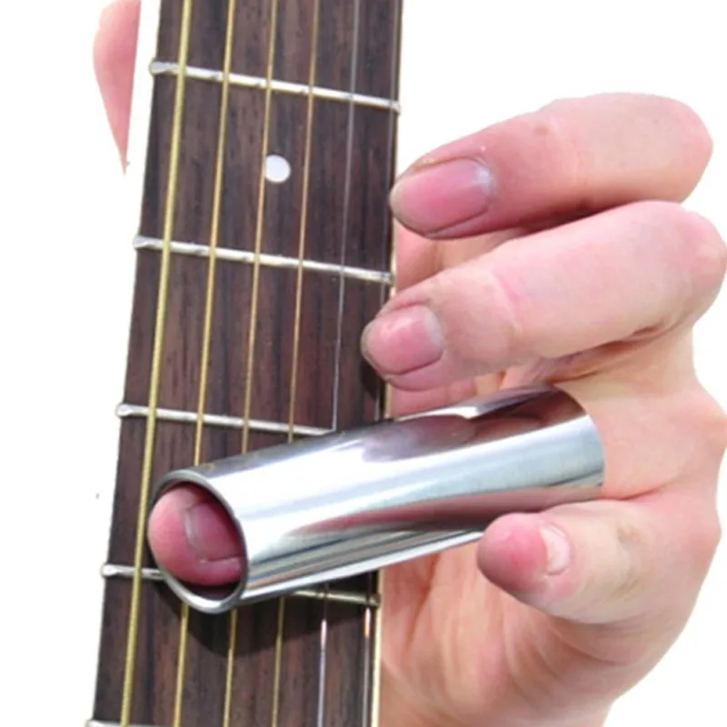 

1pcs Guitar Finger Sliders Stainless Guitar Slider Bakelite Guitar Finger Sleeve Guitar Accessories Length 28 50 60 70 mm
