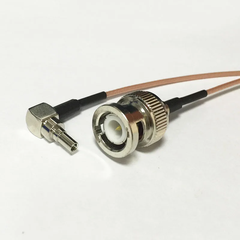 New Wireless Modem Wire BNC Male Plug Switch CRC9 Right Angle Connector