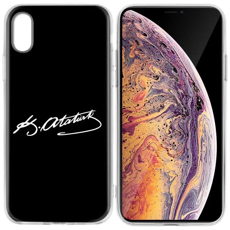 Чехол для iPhone 7 8 6 6s Plus 5 5S SE 5C X XS MAX XR Силиконовые чехлы чехол Турция Mustafa kemale Ataturk