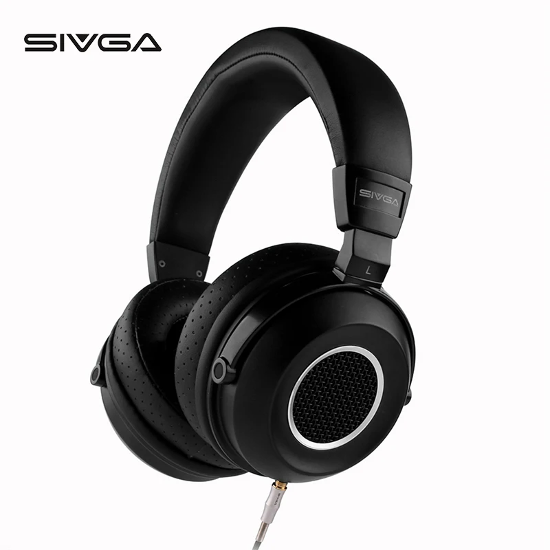 SIVGA SV004 деревянная гарнитура для iPhone, двойные динамики монитор DJ наушники с микрофоном динамические наушники гарнитура