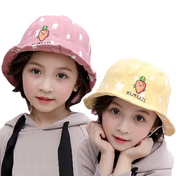 

Baby fisherman hat Spring and autumn sun protection cap child visor baby rabbit radish cotton sun hat kids photography props