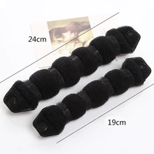 Спонж для красоты кольцо для укладки волос булочка производитель волшебное кольцо формирователь стайлер инструмент женщины/девушка красота 2 шт