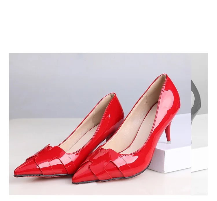 Новое поступление; офисные однотонные туфли из флока с острым носком на ...