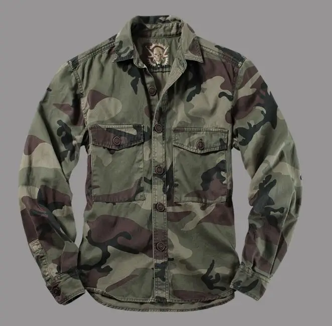 

Mountain Camouflage Shirts Men Military Shirt Long Sleeve Jackets Camouflage Uniform Desert Jungle Men's Tops Mens Clothing