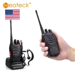 Neoteck 2 шт. портативная рация UHF 400-470 МГц 5 Вт 16CH 2-Way радио BF-888S портативный радио UHF портативный трансивер с наушником