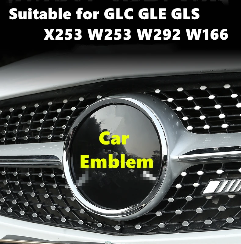 

Free Shipping Car Emblem For GLC GLE GLS X253 W253 W292 W166 Car Insignia Front Grille logo Badge Sliver egde Mirror Styling