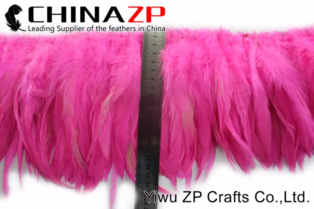 5 Dyed Candy Pink Strung Rooster Schlappen Feathers (4)