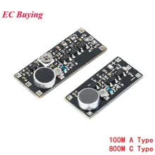 Fm-передатчик Беспроводная система наблюдения с микрофоном Частотный модуль 100 м 800 м передатчик беспроводной модуль для Arduino