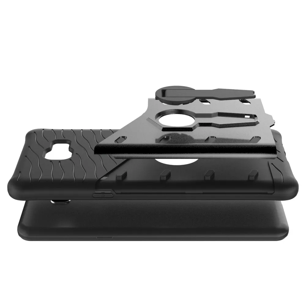 

mobile cell phone Sniper Hybrid Robot Armor ShockProof 360 Kickstand Back Soft Case Cover For samsung galaxy c9 pro