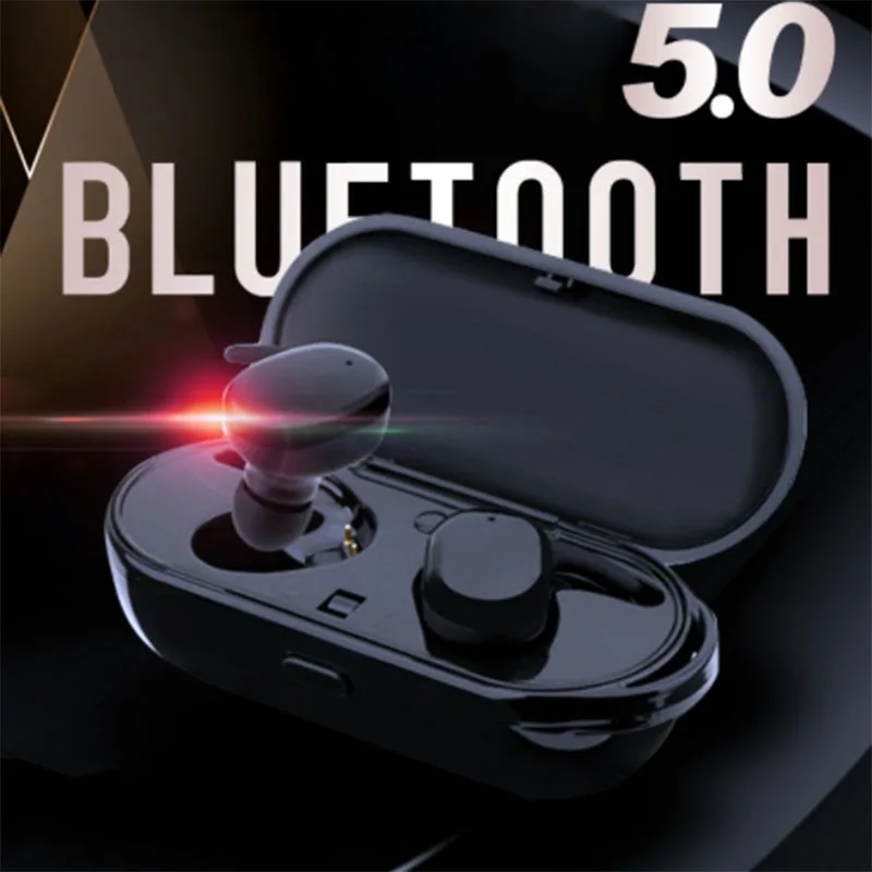 

T2C TWS Bluetooth Earphone 5.0 Mini TWS Wireless Headset Touch Control Sport Ear Stereo Cordless Earbuds with Charging box