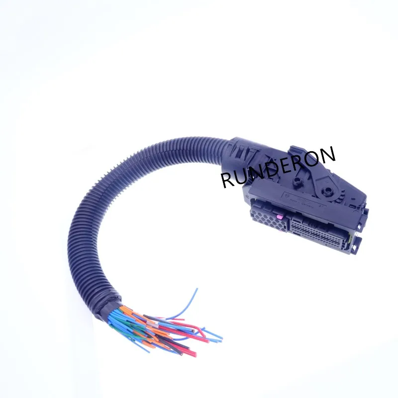 High Quality EDC7 Common Rail 89 Pins ECU Connector Auto PC Board Socket With Wiring Harness For Bosch