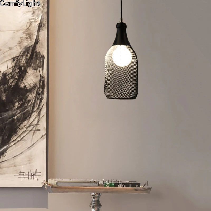 

led Pendant Lamp iron lampshade Kitchen Island Dining Room Shop Bar Counter Decoration bedside hanglamp Edison Pendant Light E27
