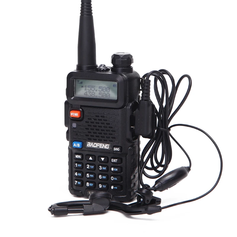 2 шт. BaoFeng UV-5R 5 Вт двухдиапазонный VHF/UHF портативный двухсторонний радио CB Walkie Talkie UV5R Ham Радио коммуникатор трансивер UV 5R