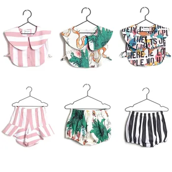 

2019 SPRING SUMMER WOLF & RITA KIDS CLOTHING SETS SHIRT+SHORT 2 PCS GIRLS CLOTHING BOYS CLOTHING